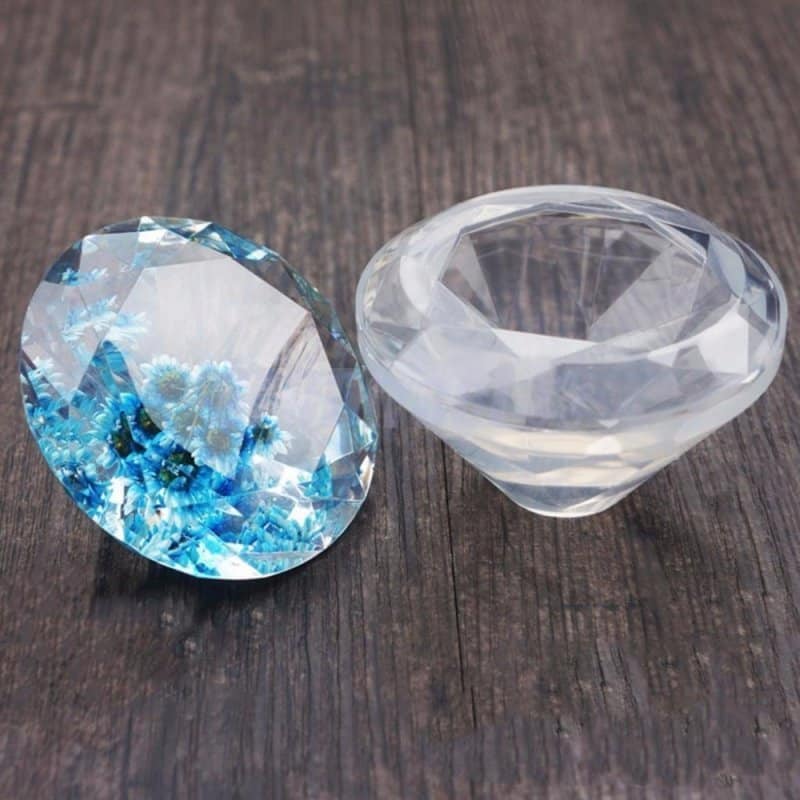 Yalulu DIY Molde de Silicona de Diamante Moldes de Resina para Colgante Nacklace Bola Molde para Hacer Casting 