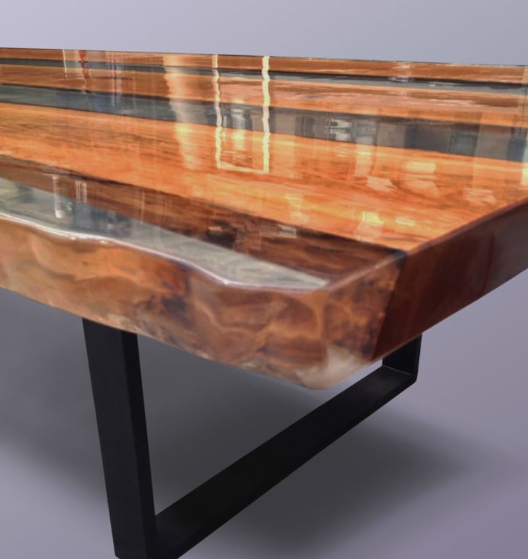 Resina Epoxi transparente para madera, fácil de usar (100:30) ideal para  creaciones de diseño de alto espesor, resina autonivelante (3.9 kg)