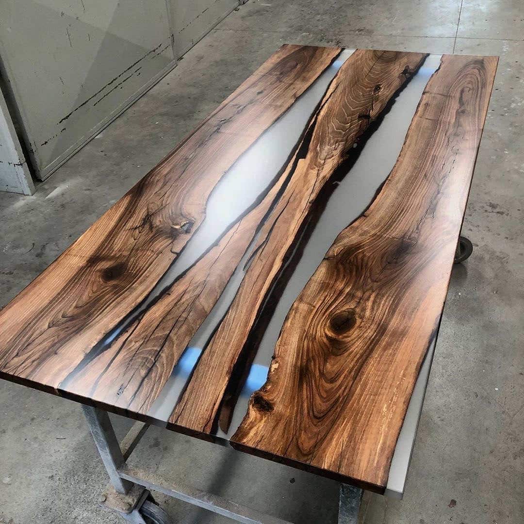 Fabricantes, proveedores de mesas de madera de resina epoxi
