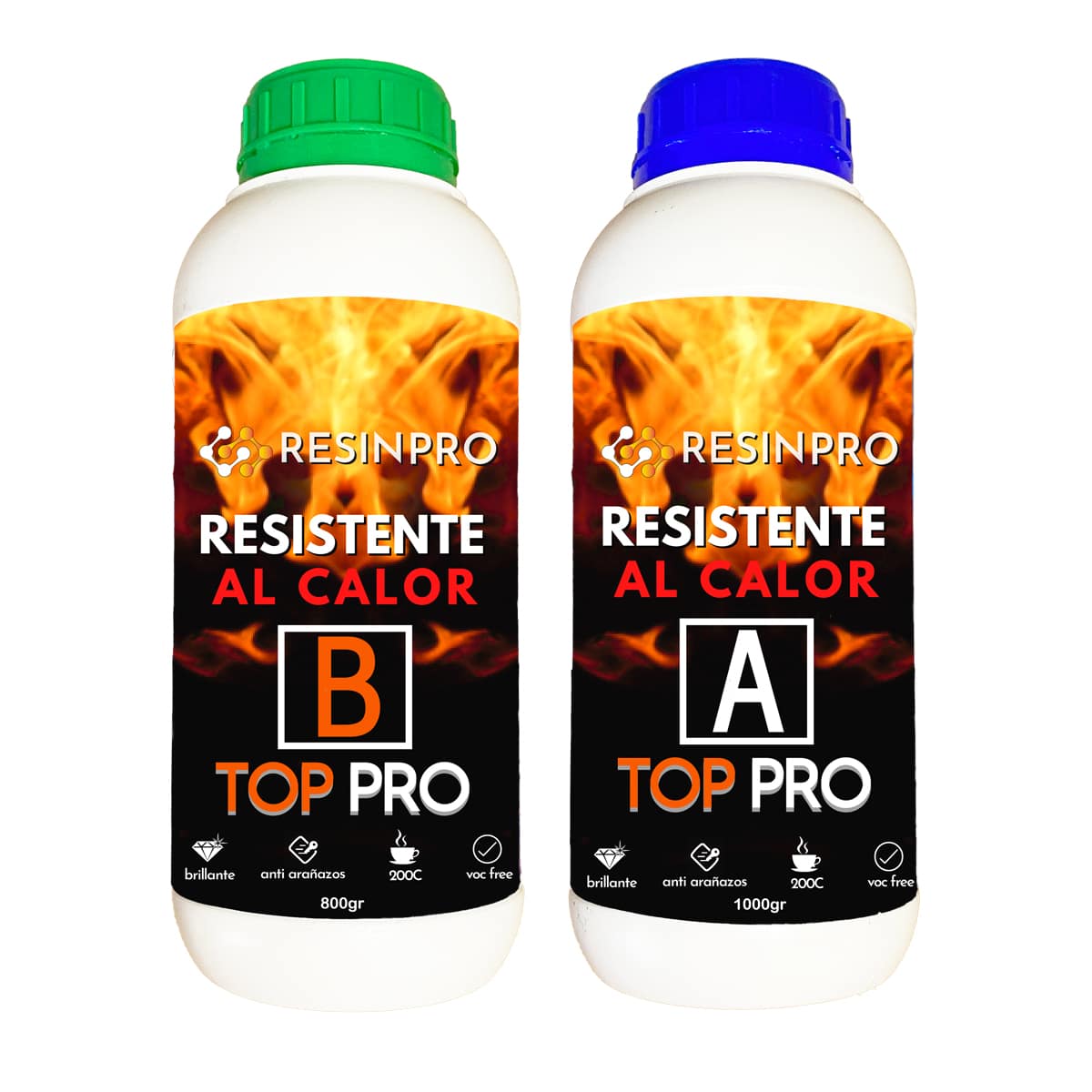 ® Heat PRO - Revestimiento protector resistente a los arañazos, resina  protectora flexible y brillante para creaciones de resina, resistente a los