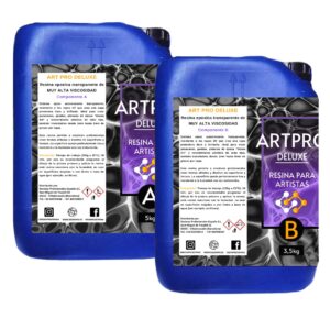 ART PRO DELUXE Resina epoxi transparente con MUY ALTA VISCOSIDAD 8,5kg