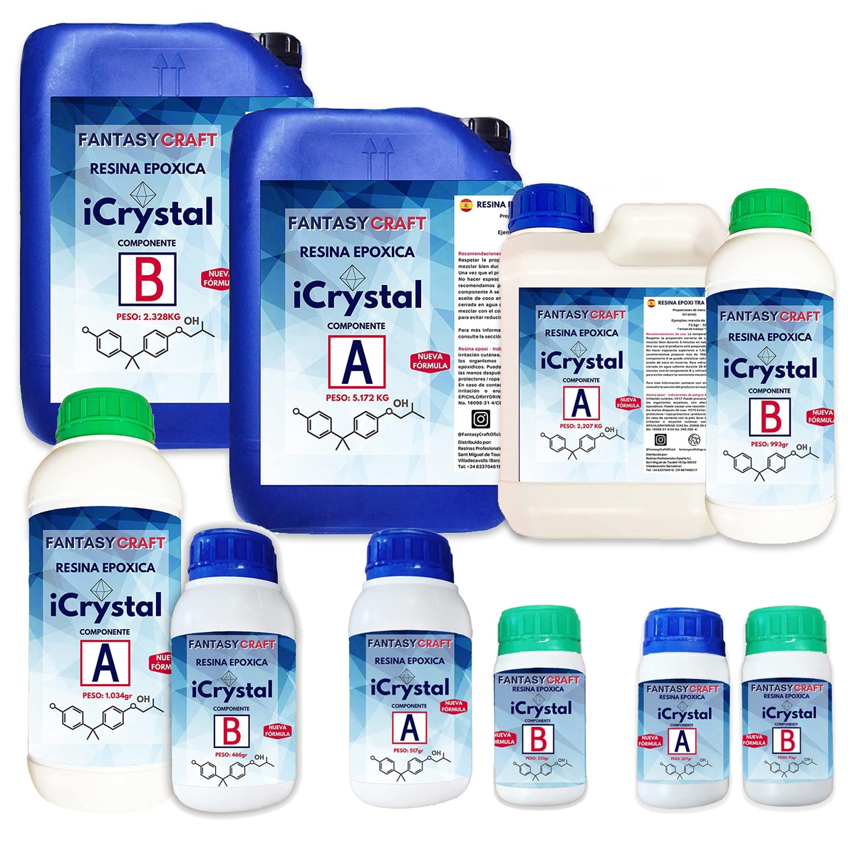 iCrystal - Resina Transparente Efecto Cristal - Calidad al Mejor Precio RESINAS EPOXI TRANSPARENTES PRO