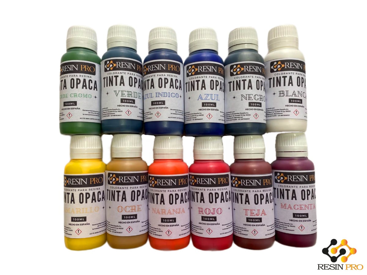 Tintas colorantes opacas en 20ml y 100ml Colores Intensos y Brillantes para Resinas Epoxi – Bricolaje, Joyería, Mesas de Resina y Creaciones Artísticas