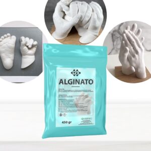 Alginato para impresiones de alta precisión, perfecto para realizar copias de manos, pies, etc.