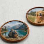 cómo hacer posavasos con imagen encapsulada en resina